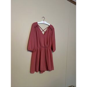 Monteau Los Angeles Mauve Romper Woman’s Size Large